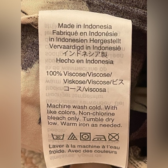 Madewell Drapey Pull-On Shorts in Ikat Floral women’s size medium - Picture 9 of 10